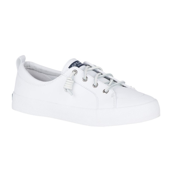 ⚓️Sperry Crest Vibe Leather Sneakers in All White - Picture 6 of 16